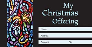 Christmas with Stained Glass: Offering Envelope: Quantity per package: 100