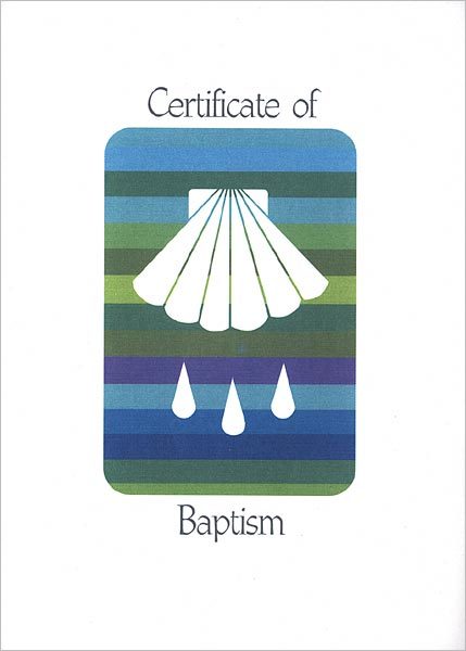 Rainbow Baptism Certificate: Quantity per package: 12