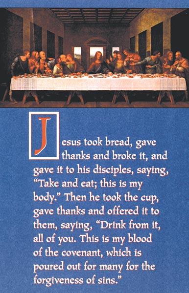 Last Supper: Communion Bulletin: Quantity per package: 100