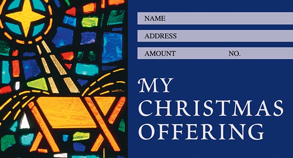 Contemporary Style: Christmas Offering Envelope: Quantity per package: 100