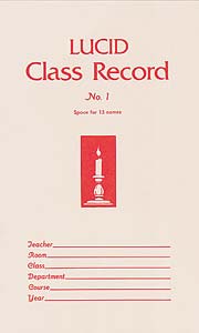 Lucid Class Record Book (15 Names)
