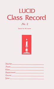 Lucid Class Record Book (40 Names)