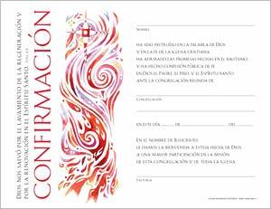 Certificado para Confirmación: (Spanish Community Confirmation Certificate) Quantity per package: 12