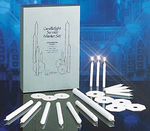 Extra Congregation Candles, 5'' for Candlelight Service Master Sets: Stearine, 250 extra candles (No Drip Protectors)