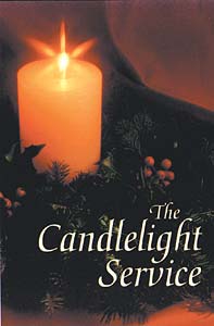 The Candlelight Service: Christmas Bulletin - Preprinted: Quantity per package: 100