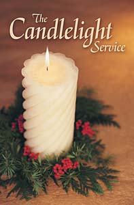 The Candlelight Service: Christmas Bulletin, Preprinted Regular Size: Quantity per package: 100