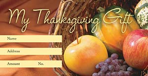 Give Thanks to the Lord: Thanksgiving Offering Envelope: Quantity per package: 100