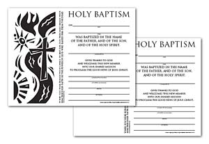 Certificate Download, Adult Baptism (English)