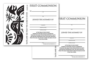 Certificate Download, First Communion (English)