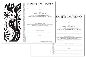 Certificate Download, Adult Baptism (Spanish)