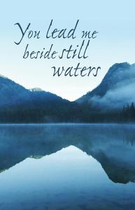 You Lead Me Beside Still Waters: Funeral Bulletin, Regular Size: Quantity per package: 100