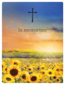 Memorial Gift Presentation Cards 