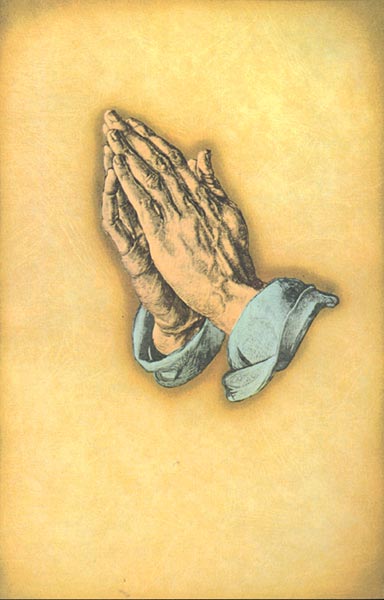 Praying Hands: Funeral Bulletin, Regular Size: Quantity per package: 100