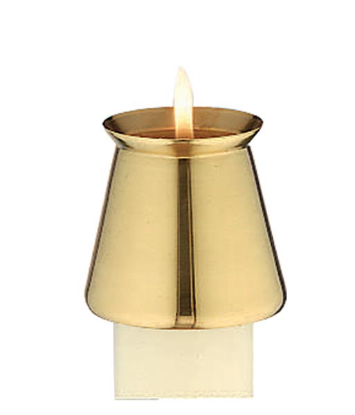 Thin Brass Candle Follower: Fits 2 in. diameter