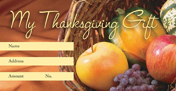Give Thanks to the Lord: Thanksgiving Offering Envelope: Quantity per package: 100