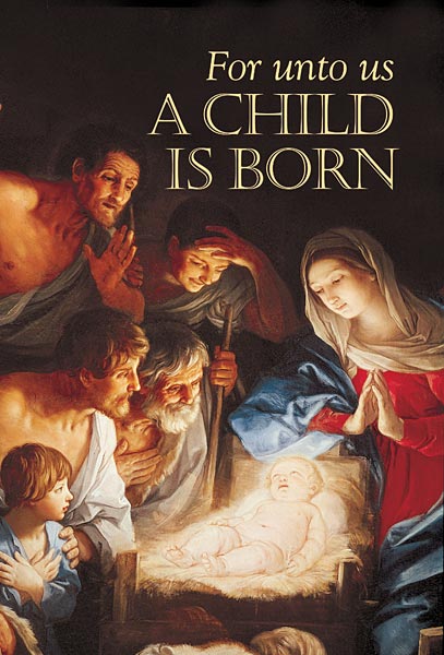For Unto Us a Child is Born: Christmas Bulletin, Regular Size: Quantity per package: 100