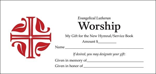 Evangelical Lutheran Worship Offering Envelopes
