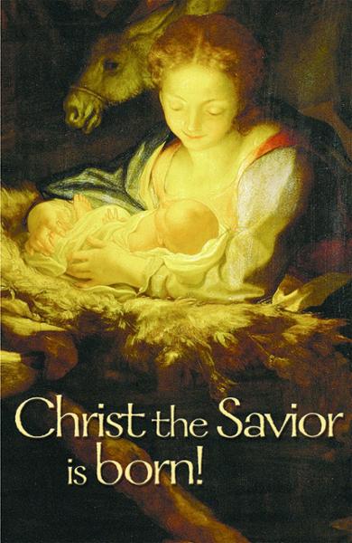 Christ the Savior is Born!: Christmas Bulletin, Regular Size: Quantity per package: 100