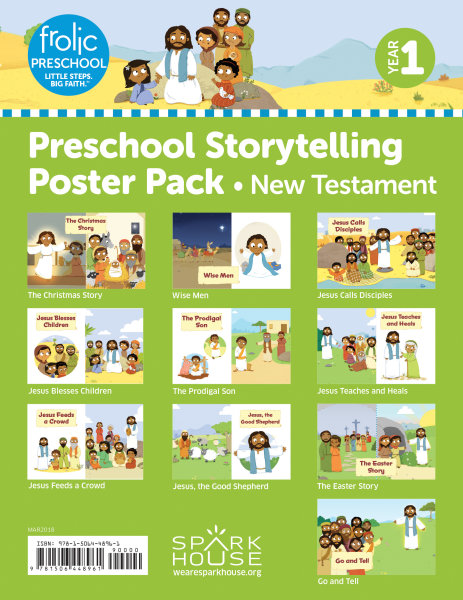Frolic Preschool / New Testament / Year 1 / Ages 3-5 / Storytelling Posters