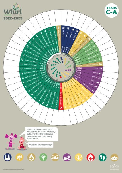 Whirl Lectionary / Wall Chart / Year C-A (2022-2023) | Augsburg Fortress Whirl Lectionary / Wall Chart / Year C-A (2022-2023) | Augsburg Fortress