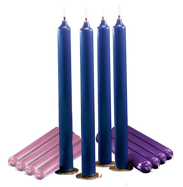 Traditional Advent Candles (51% Beeswax)